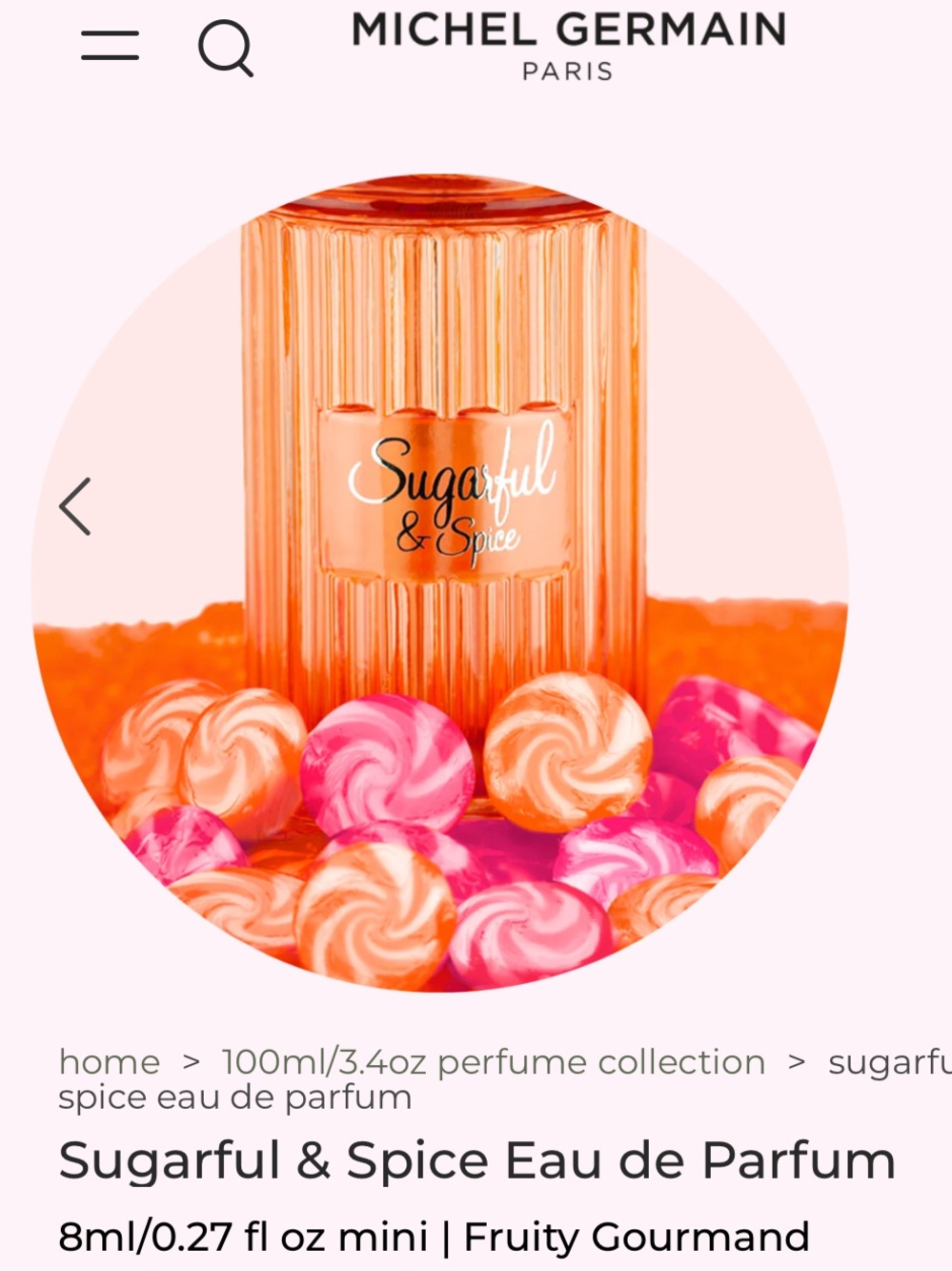 🍭🍭MICHEL GERMAIN Sugarful & Spice Eau de Parfum — 8mL